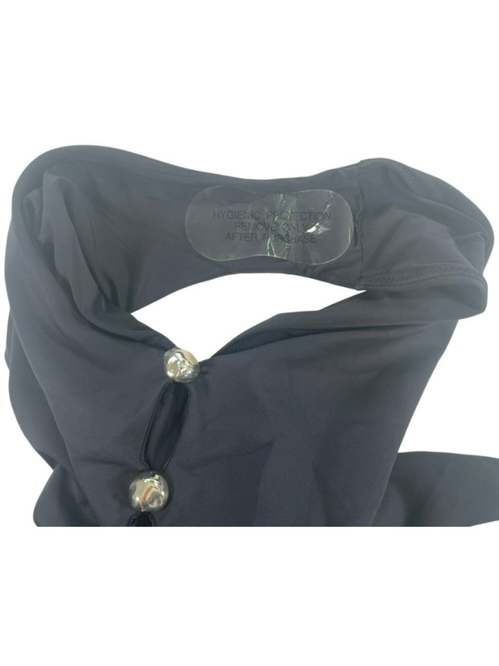 Simkhai Black One-Piece Swimsuit With Gold-Tone Details Sz Large MSRP $325 NEW - Picture 5 of 9